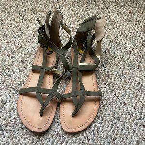Guess Olive Green Sandals size 9